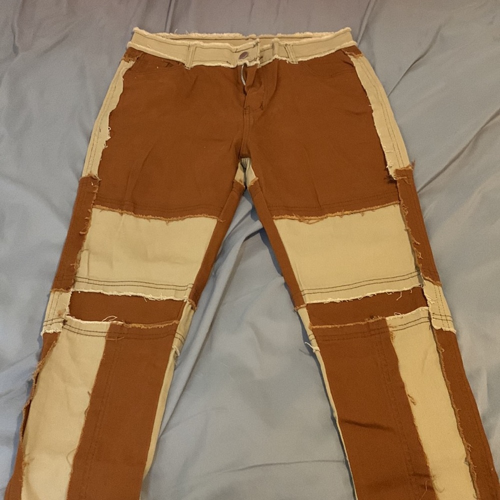 Distressed patchwork jeans - Picture 2 of 4
